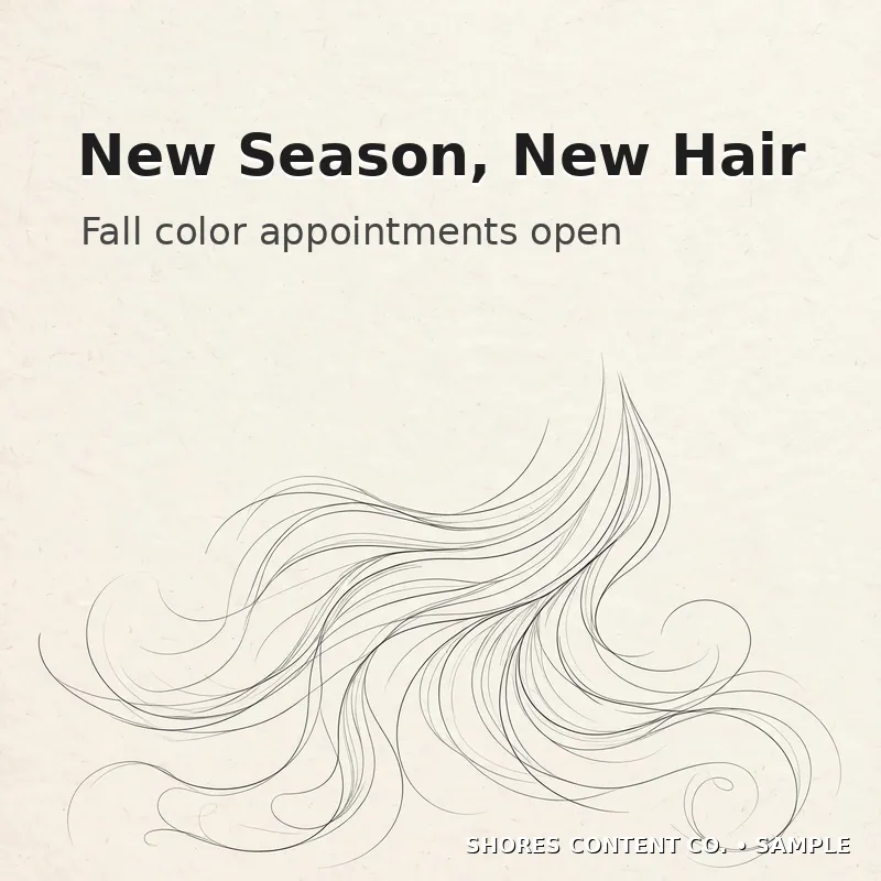 Fall hair refresh salon post